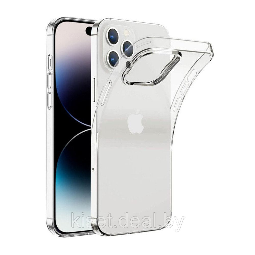 Силиконовый чехол KST UT для Apple iPhone 14 Pro прозрачный - фото 1 - id-p188915636