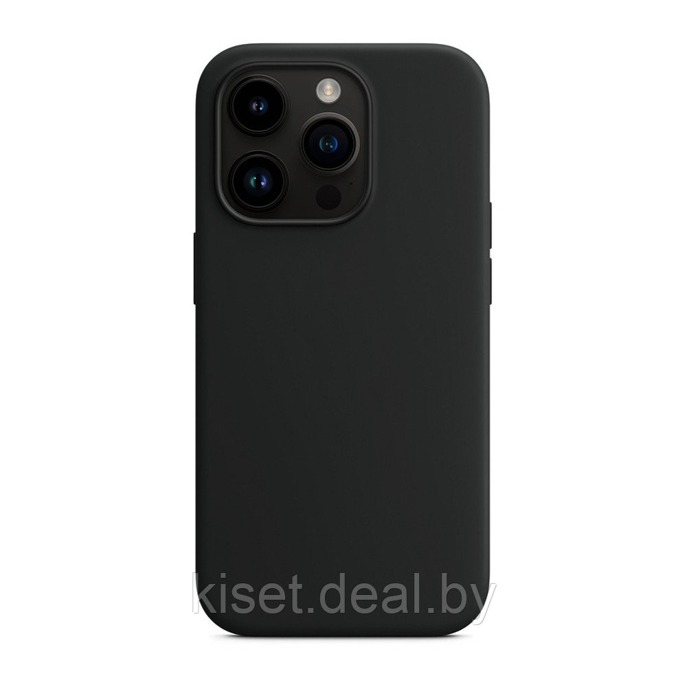 Силиконовый чехол KST MC для Apple iPhone 14 Pro черный - фото 1 - id-p188915637