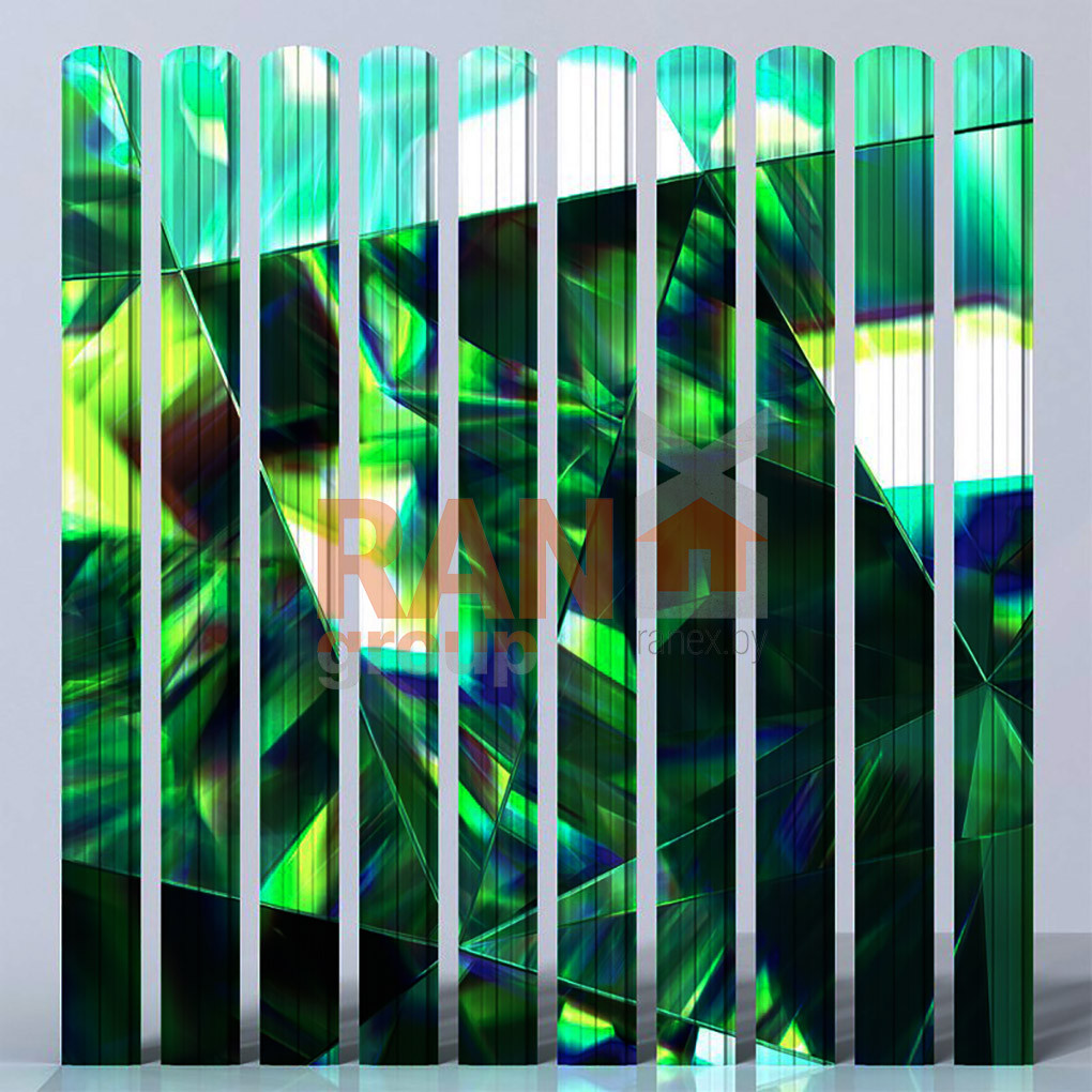 Штакетник Медиана тройная PrintMittal 115 30, duoPrint (двусторонний)