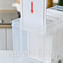 Кухонный органайзер для хранения сыпучих продуктов с шестью секциями Multifunctional household rice bucket, фото 2