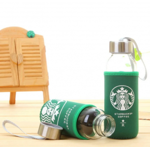 Бутылка для воды Starbucks coffee 300 мл в чехле - фото 1 - id-p100413092