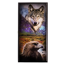 Нарды деревянные Волк и орел (40x40 см)