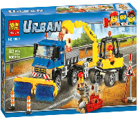 10651 Конструктор Bela Urban "Уборочная техника" 323 детали, аналог Lego City 60152 в