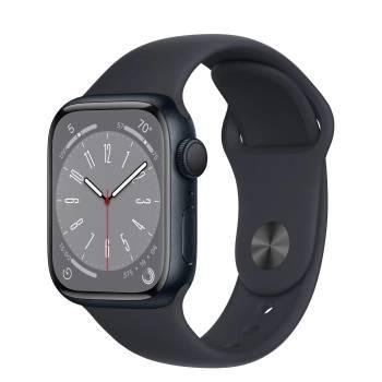 Apple Apple Watch Series 8 GPS 41mm Midnight Aluminum Case with Midnight Sport Band (MNP53) - фото 1 - id-p188939323