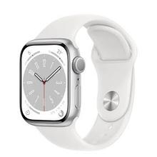 Apple Apple Watch Series 8 GPS 45mm Silver Aluminum Case with White Sport Band (MP6N3)