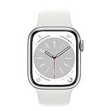 Apple Apple Watch Series 8 GPS 45mm Silver Aluminum Case with White Sport Band (MP6N3), фото 2