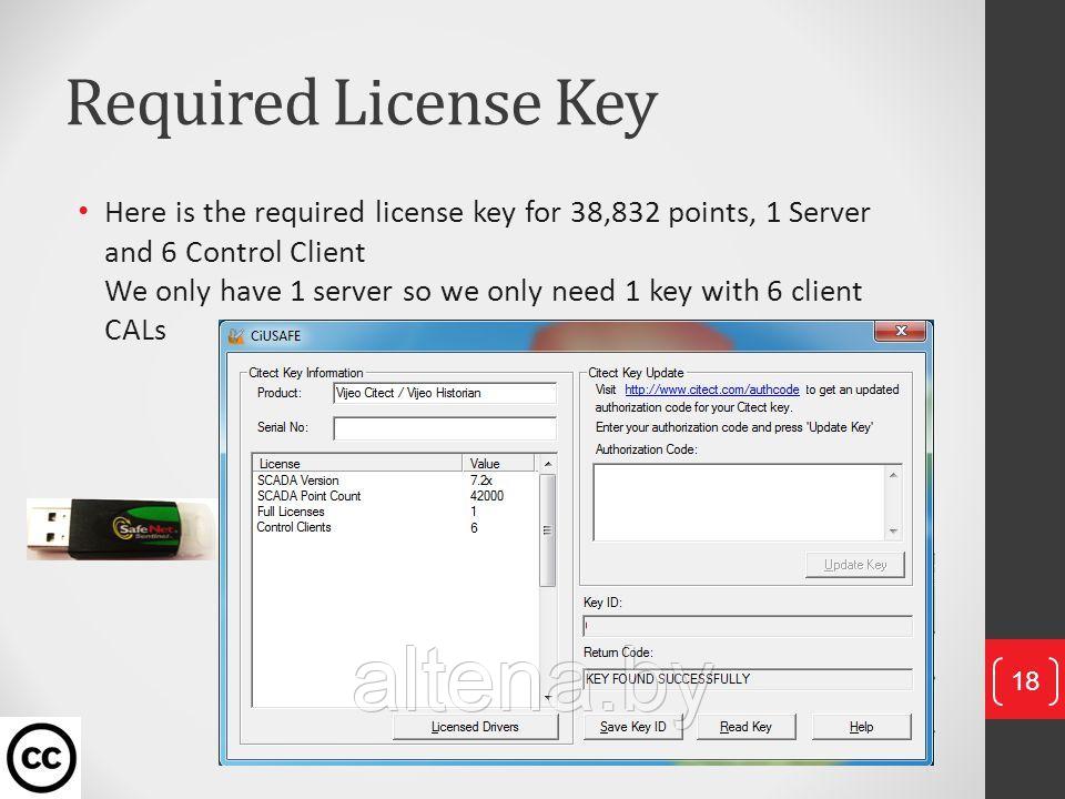 CT109970 Citect SCADA, 1 дополнительный ключ - продление