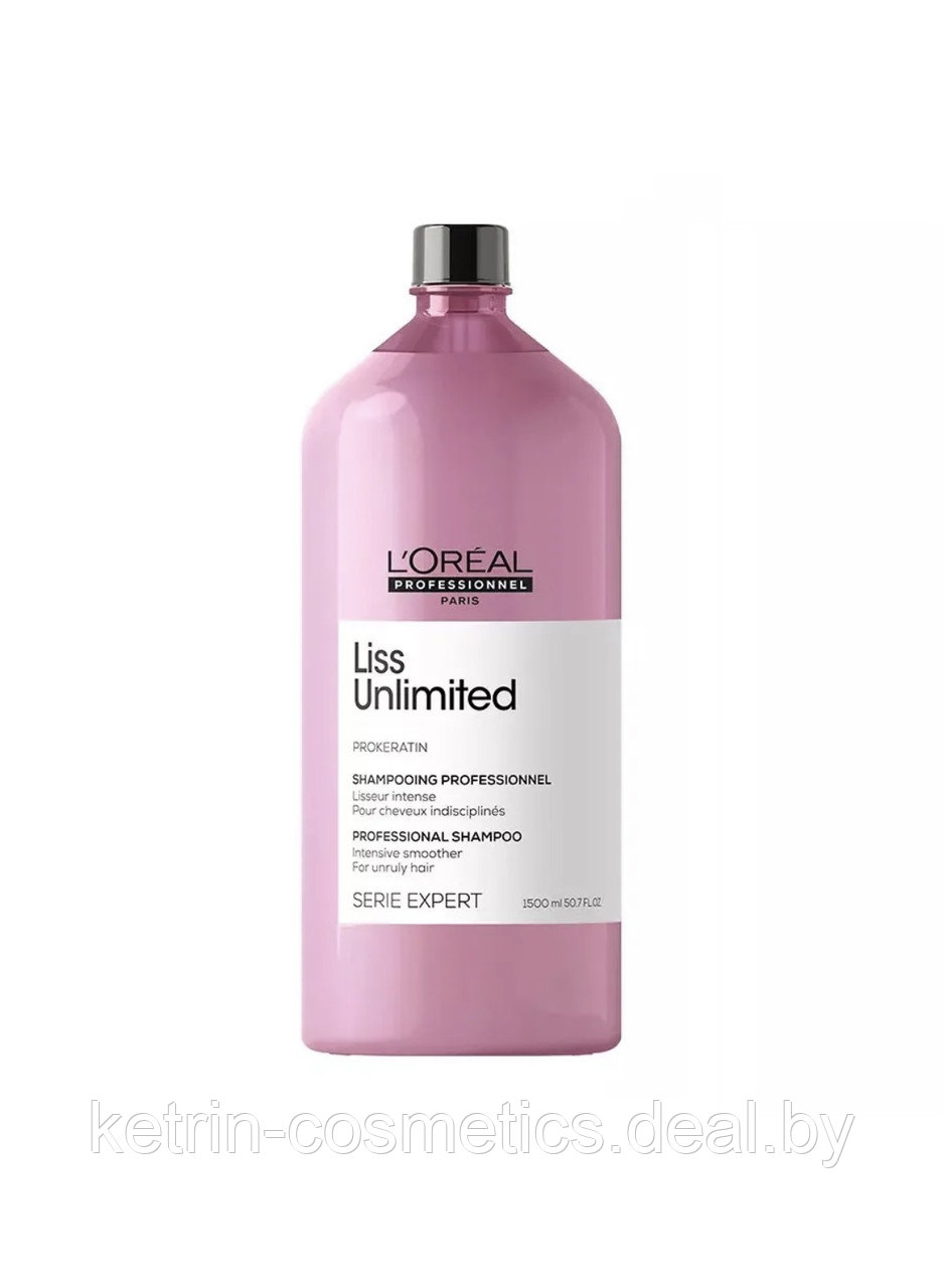 Разглаживающий шампунь для непослушных волос Liss Unlimited Loreal Professionnel 1500 мл