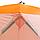Палатка зимняя куб СЛЕДОПЫТ 150х150х170 см, Oxford 210D PU 1000, 2-местная, цв. бело-оранж., фото 9