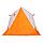 Палатка зимняя СЛЕДОПЫТ 2-скатная, 180х180х150 см  Oxford 210D PU 1000, цв. бело-оранж., фото 4