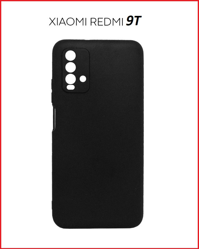 Чехол-накладка для Xiaomi Redmi 9T (силикон) черный с защитой камеры - фото 1 - id-p155972638