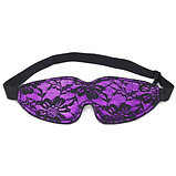 Кружевная черно-фиолетовая маска на глаза Kissexpo, фото 2