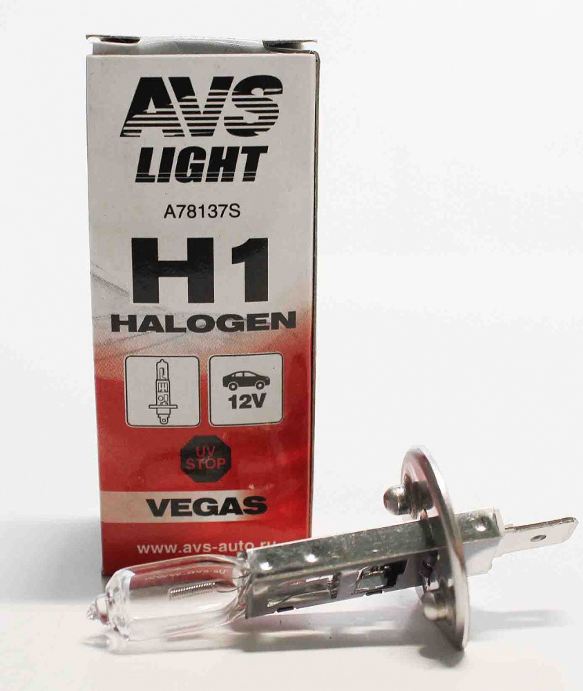 Автомобильная галогенная лампа AVS Vegas H1.12V.55W.1 шт. - фото 1 - id-p188953081