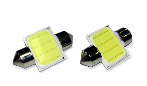 Светодиодная лампочка SV035 T11/белый/ (SV8.5/8)COB 12chip 36 mm, блистер 2 шт. - фото 1 - id-p188953117