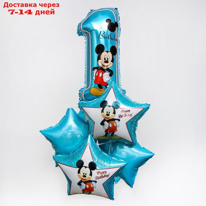Набор фольгированных шаров "Happy Birthday", Микки Маус 25" - фото 1 - id-p188539082