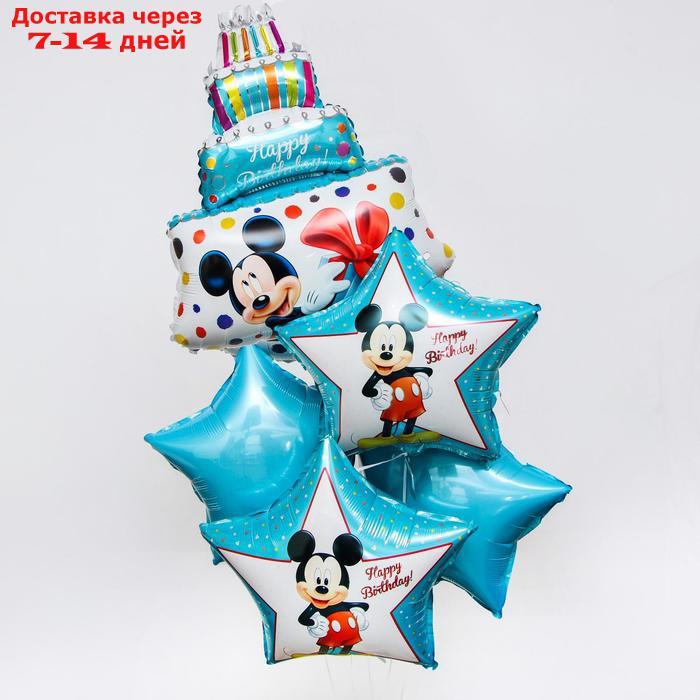 Набор фольгированных шаров "Happy Birthday", Микки Маус 36" - фото 1 - id-p188539086