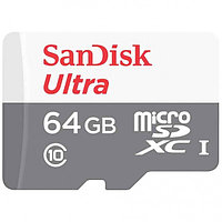 Карта памяти SanDisk Ultra microSDXC 64Gb UHS-I U1 100MB/s с адаптером