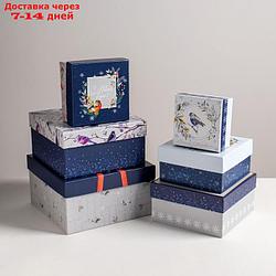 Набор подарочных коробок 6 в 1 "Новогодний", 10 × 10 × 6 - 20 × 20 × 11 см