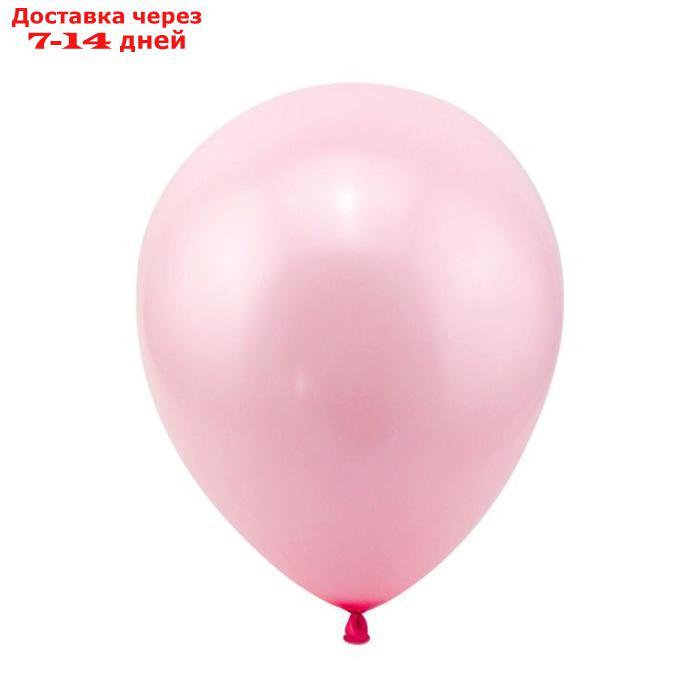 Шар латексный 12", пастель, набор 100 шт., цвет розовый - фото 2 - id-p188539326