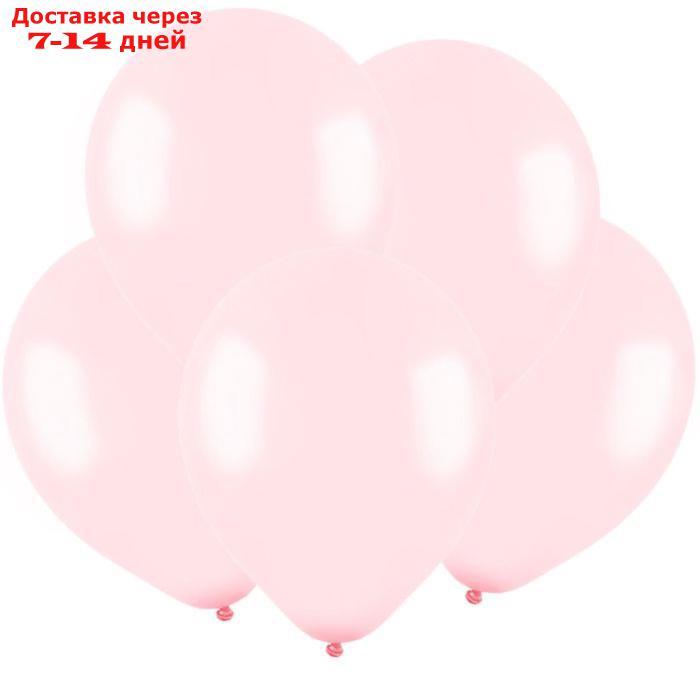 Шар латексный 12", пастель, набор 100 шт., цвет нежно-розовый - фото 1 - id-p188539332