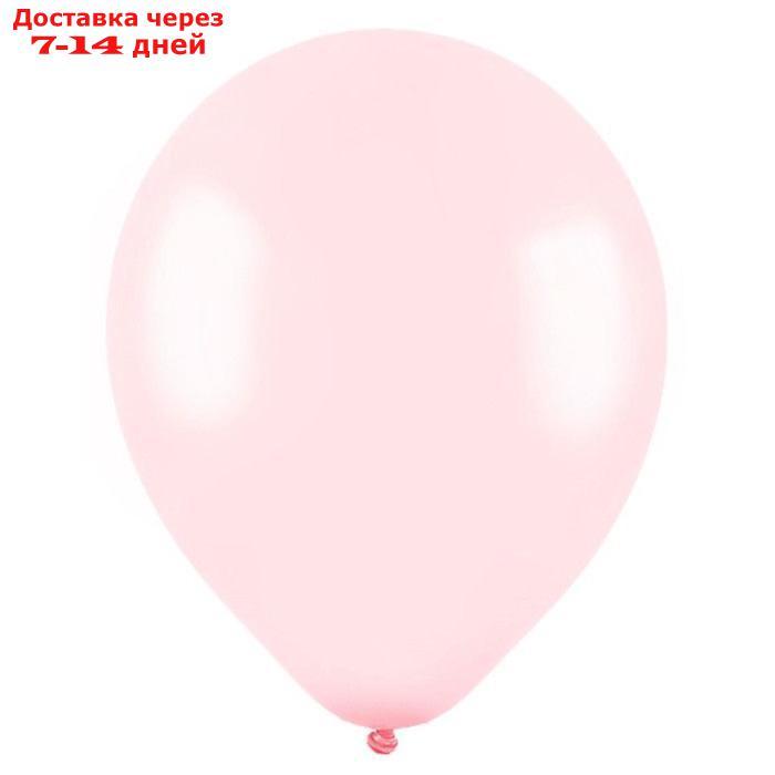 Шар латексный 12", пастель, набор 100 шт., цвет нежно-розовый - фото 2 - id-p188539332