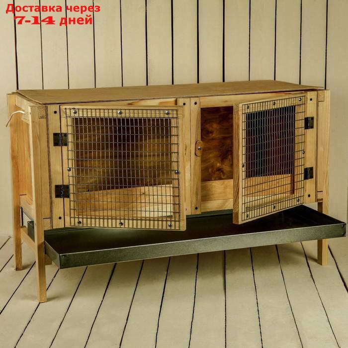 Брудер для цыплят, 100 × 40 × 45 см, с поддоном, с патроном под лампу, деревянный - фото 2 - id-p188541443