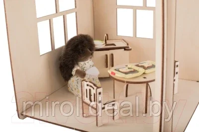 Кукольный домик ХэппиДом Коттедж с пристройкой и мебелью / HK-D004 - фото 10 - id-p188962967