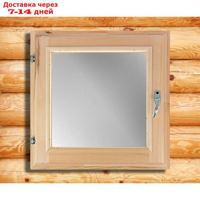 Окно, 50×50см, двойное стекло, из липы - фото 1 - id-p188540647