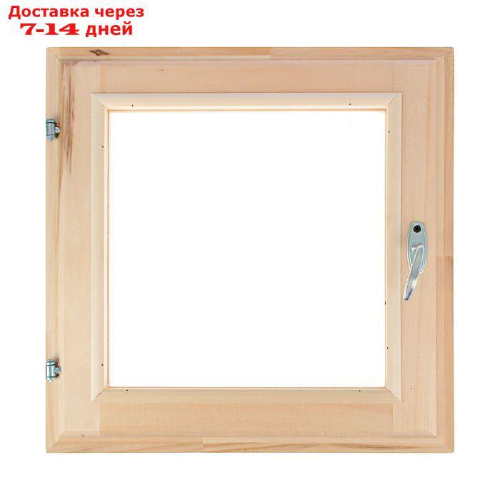 Окно, 50×50см, двойное стекло, из липы - фото 2 - id-p188540647