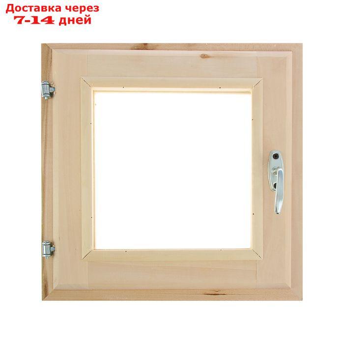Окно, 40×40см, двойное стекло, из липы - фото 2 - id-p188924762