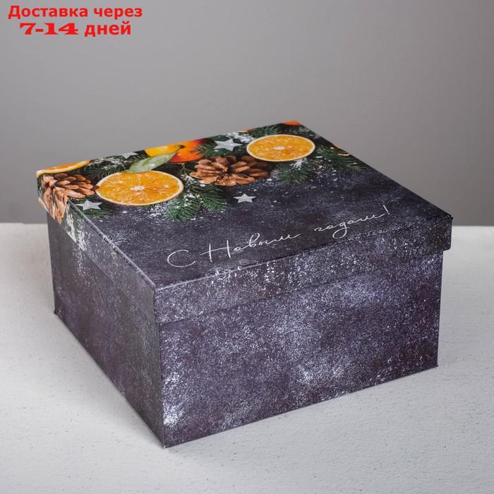 Набор подарочных коробок 6 в 1 "Мандариновый", 10 х 10 х 6 - 20 х 20 х 11 см - фото 6 - id-p188538853
