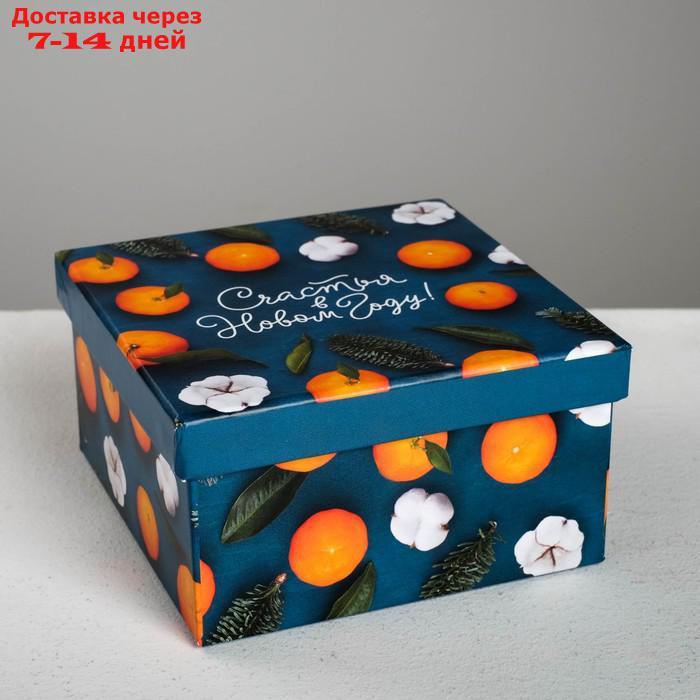 Набор подарочных коробок 6 в 1 "Мандариновый", 10 х 10 х 6 - 20 х 20 х 11 см - фото 8 - id-p188538853