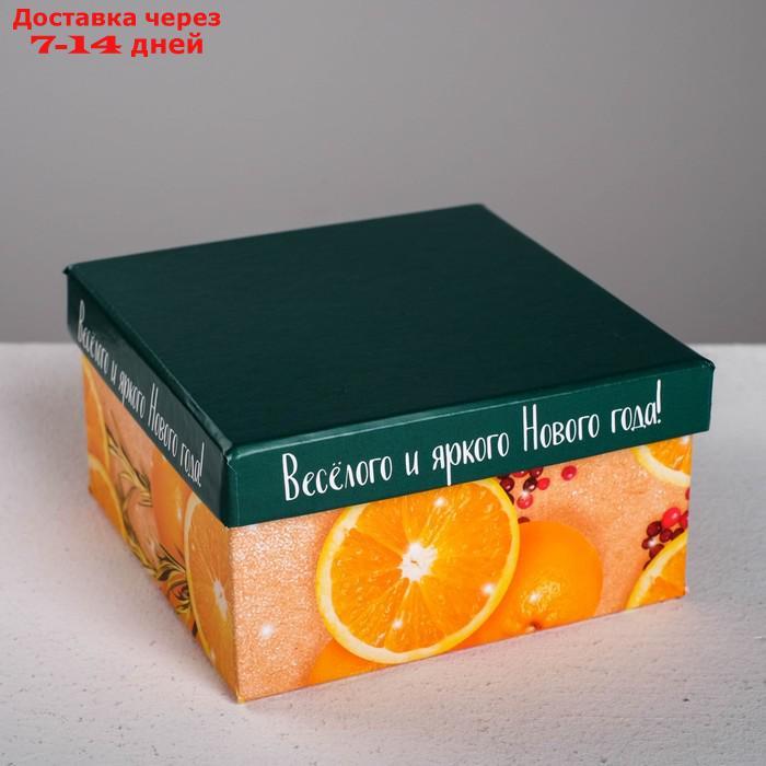 Набор подарочных коробок 6 в 1 "Мандариновый", 10 х 10 х 6 - 20 х 20 х 11 см - фото 9 - id-p188538853
