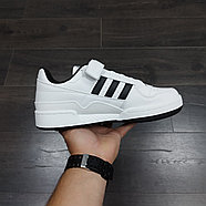 Кроссовки Adidas Forum Low White Black, фото 2