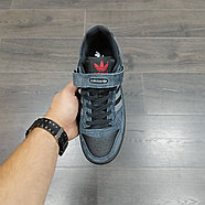 Кроссовки Adidas Forum Low Dark Gray Black, фото 3