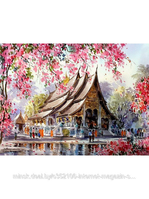 Рисование по номерам "Тайский храм"