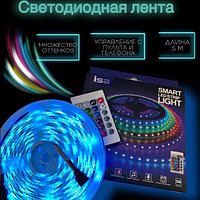 Светодиодная лента RGB Isa 5м ТОП КАЧЕСТВО /IP67 /USB + пульт + управление с телефона через приложение