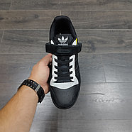 Кроссовки Adidas Forum Low Black Yellow, фото 3