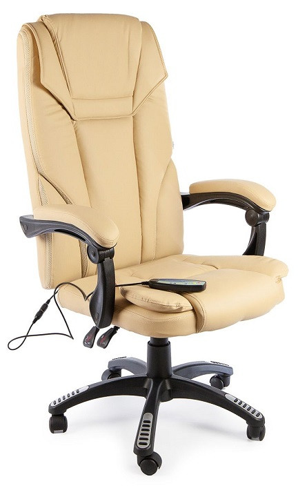 Вибромассажное кресло Calviano 1588 бежевое - фото 1 - id-p188968920