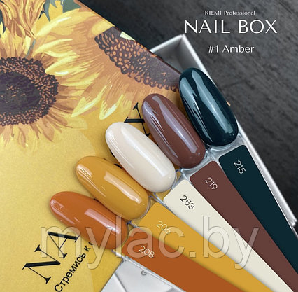 Набор Nail Box (набор 5шт) KIEMI, 1 Amber