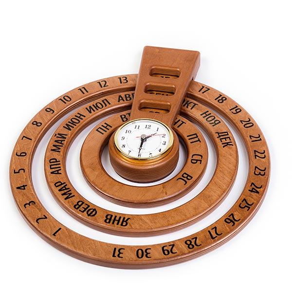 Часы настенные ЛЭМ Вечный календарь-часы - фото 1 - id-p177340950