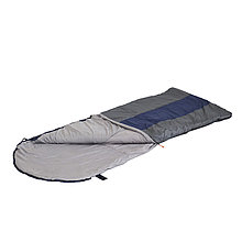 Спальный мешок с подголовником "СЛЕДОПЫТ- Traveller XL", 190+35х85 см, до 0С, 3х слойн,цв.т-серый/5/