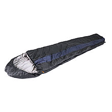 Спальный мешок-кокон  "СЛЕДОПЫТ- Comfort", 230х80 см., до 0С, 3х слойный, цв.черный/6/