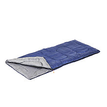 Спальный мешок-одеяло  "СЛЕДОПЫТ - Pioneer", 180х73 см., до +10С, 1,5 х слойный, цв.темно-синий/8/