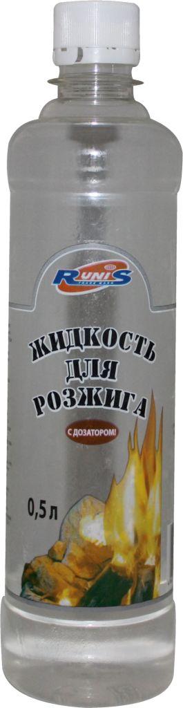 Жидкость для розжига костра "RUNIS" с дозатором, 0,5л./24/ - фото 1 - id-p188976135