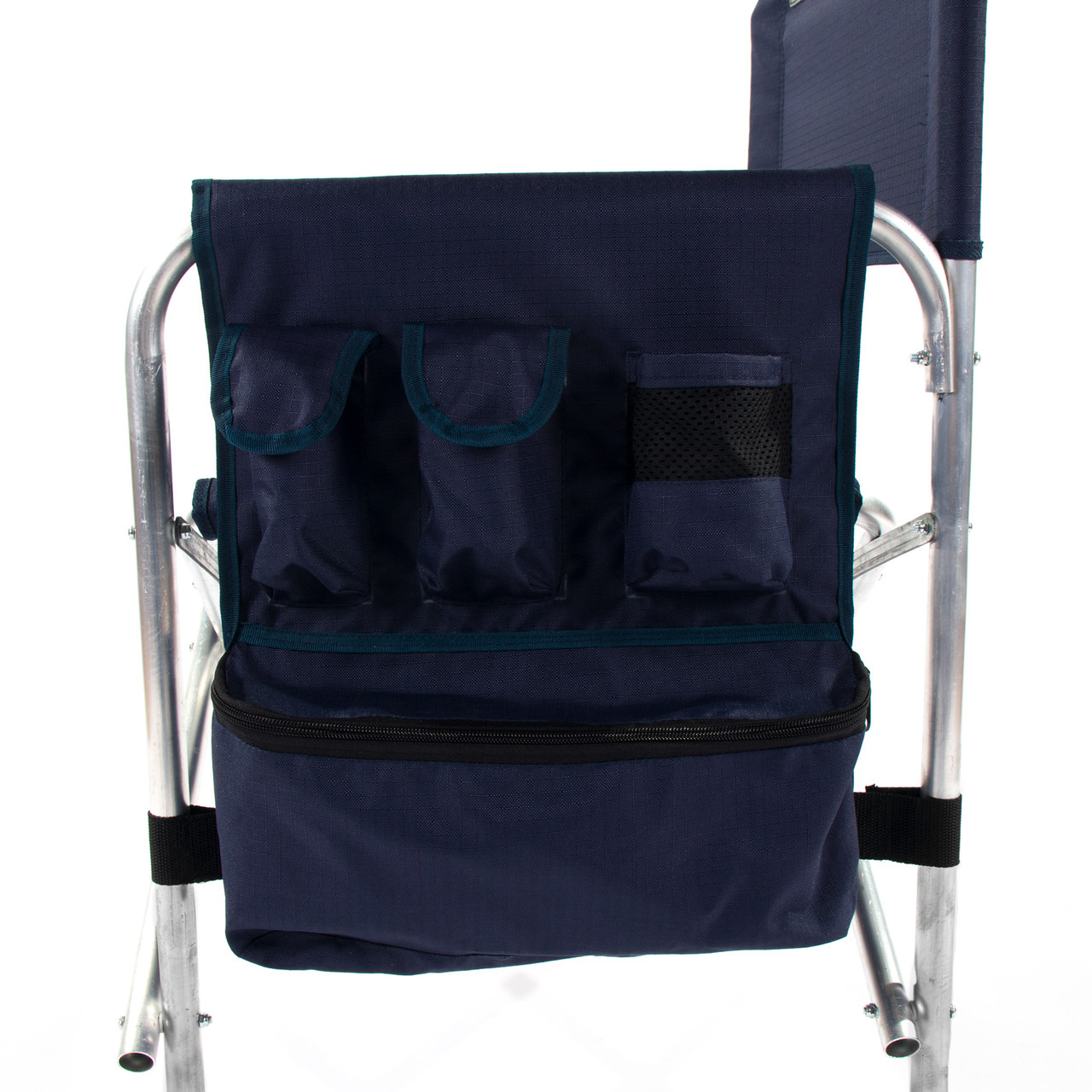 Кресло складное "СЛЕДОПЫТ" 585х450х825 мм, с карманом на подлокотнике, алюминий, синий - фото 6 - id-p188976152