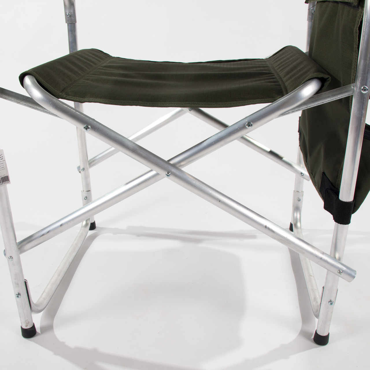 Кресло складное "СЛЕДОПЫТ" 585х450х825 мм, с карманом на подлокотнике, алюминий, хаки - фото 7 - id-p188976153