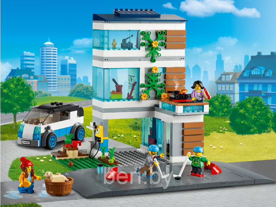 60058 Конструктор Lari «Семейный дом», 410 деталей, аналог Lego City 60291 - фото 10 - id-p188981737