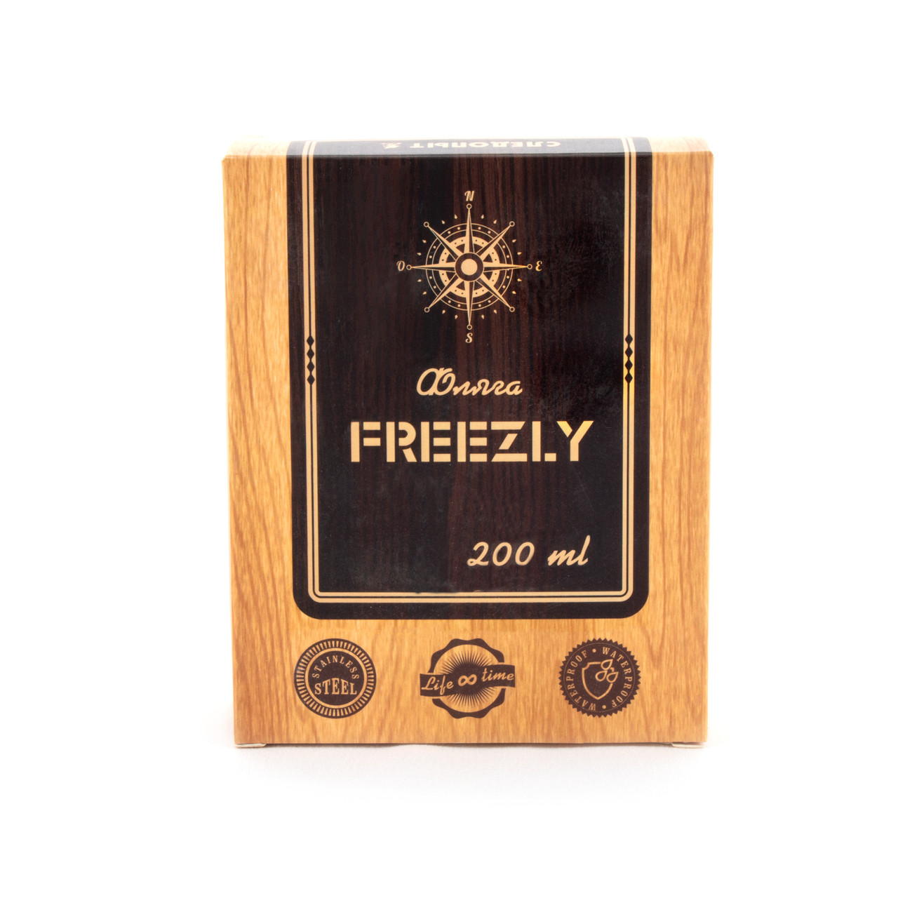 Фляжка «СЛЕДОПЫТ - Freezly» в кож. чехле, 200 мл, цв. корич/100/ - фото 6 - id-p188976258