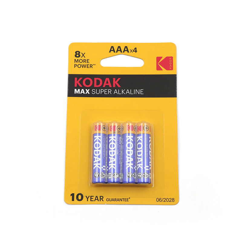 Батарейка Kodak MAX LR03 Alkaline/4/160/ - фото 1 - id-p188976502